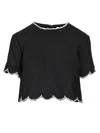 Zimmermann Crush Tops Black In Black