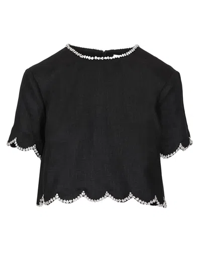 Zimmermann Crush Tops Black