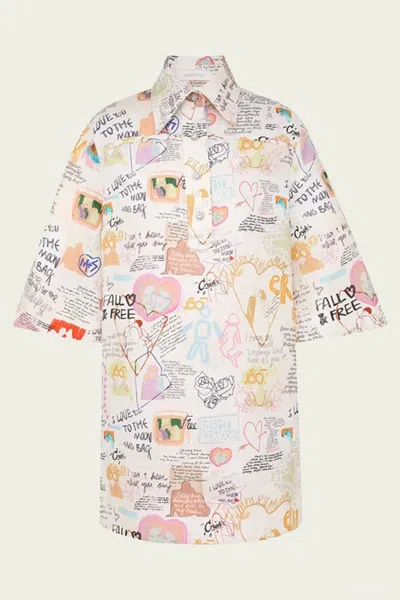 Zimmermann Crush Tunic Dress In Dear Diary In White
