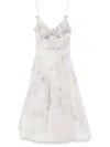 Zimmermann Crush Belted Twist-front Embellished Floral-print Linen And Silk-blend Organza Midi Dress In Multi