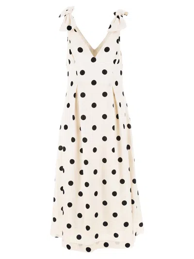 Zimmermann 'crush V Neck Midi' Dress