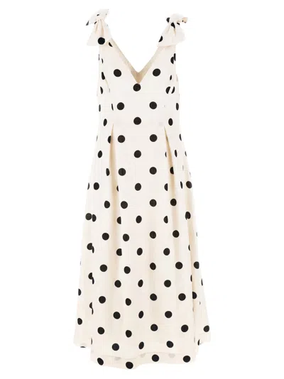 ZIMMERMANN ZIMMERMANN 'CRUSH V NECK MIDI' DRESS