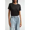 Zimmermann Womens Black Crush Embellished Linen-jersey T-shirt In Black