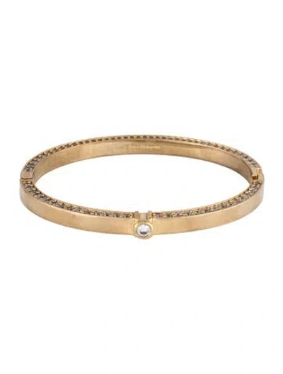 Pre-owned Zimmermann Cubic Zirconia Embellished Hinged Bangle$, 5.5" In Multicolor