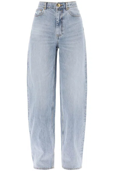 Zimmermann "curved Leg Natural Jeans For In Light Blue