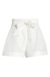 Zimmermann Dawning Beaded Tuck Shorts In Ivory