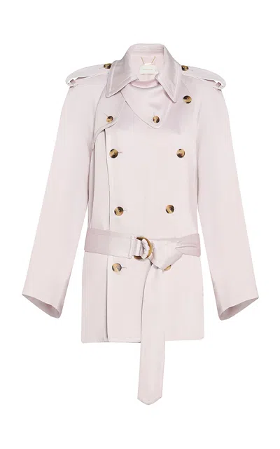 Zimmermann Dawning Cargo Jacket In Purple