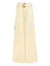 Zimmermann Pants In Yellow Viscose In Yellow