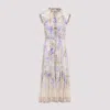 Zimmermann Women Lilac Floral Viscose Dawning Midi Dress In Multi