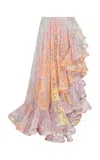 Zimmermann Dawning Lace Billow Skirt In Multi