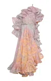 Zimmermann Dawning Lace Midi Dress In Multi
