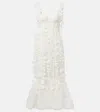 Zimmermann Dawning Linen And Silk Gown In White