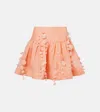 Zimmermann Dawning Linen And Silk Miniskirt