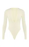 Zimmermann Dawning Long Sleeved Bodysuit In Yellow