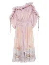 Zimmermann Dawning Ruffle Maxi Dresses Pink In Pink