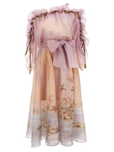 ZIMMERMANN DAWNING RUFFLE MAXI DRESS