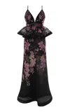 Zimmermann Dawning Ruffle Slip Dress In Black