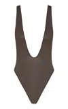 Zimmermann Dawning Scoop Bodysuit In Brown