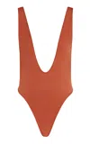 Zimmermann Dawning Scoop Bodysuit In Red