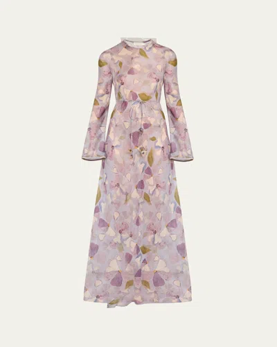 Zimmermann Dawning Sheath Maxikleid In Purple