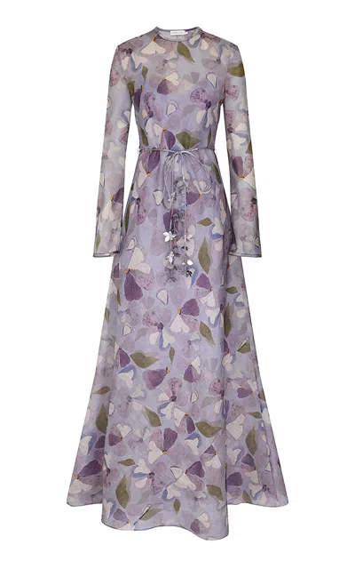 Zimmermann Dawning Sheath Maxikleid In Purple