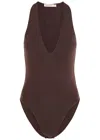 Zimmermann Dawning Stretch-satin Jersey Bodysuit
