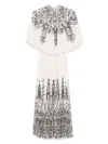 Zimmermann Kleid Im Cape-stil