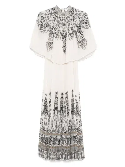 Zimmermann Kleid Im Cape-stil