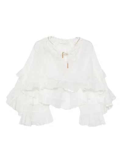 Zimmermann Daylight Blouse In White