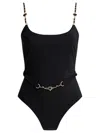 Zimmermann Daylight Chain Scoop One-piece Swimsuit