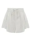 Zimmermann Daylight Cotton Shorts In White