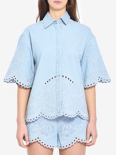 Zimmermann Daylight Denim Shirt In Blue