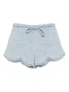 Zimmermann Daylight Denim Shorts In Blue