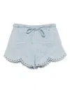 Zimmermann Daylight Denim Shorts In Blue