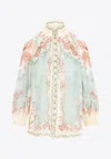 Zimmermann Daylight Floral Print Blouse In Multi
