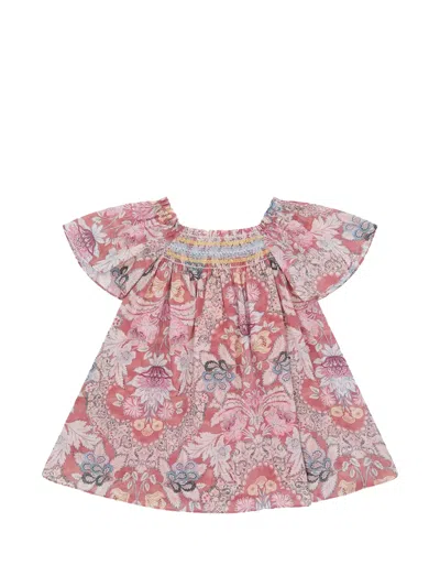 Zimmermann Daylight Kids Smocked Dress In Pink