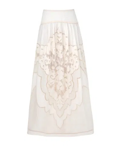 Zimmermann Daylight High-waist Maxi Skirt In Multi