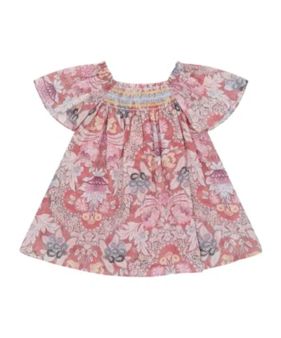 Zimmermann Daylight Kids Smocked Dress In Pink