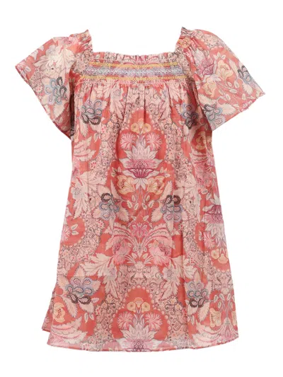 Zimmermann Daylight Kids Smocked Dress In Pink