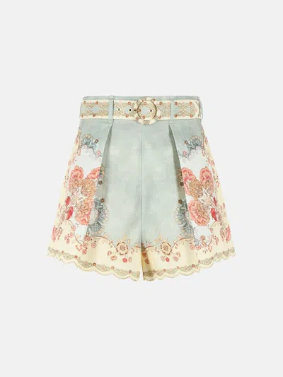 Zimmermann Kids' 'daylight' Multicoloured Linen Shorts