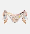 Zimmermann Daylight Printed Low-rise Bikini Bottoms In Multi