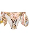 Zimmermann Daylight Printed Stretch-polyamide Bikini Briefs In Multi