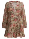 Zimmermann "daylight" Short Dress In Multi