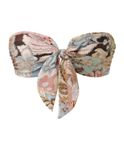 Zimmermann Daylight Tie Bikini Top In Multi