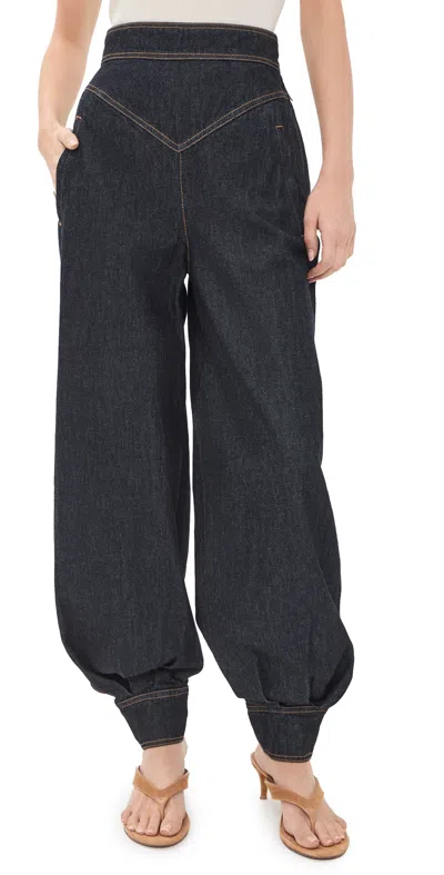 Zimmermann Denim Balloon Jeans Onyx Blue