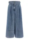 Zimmermann Denim Culotte Jeans In Blue