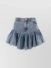 Zimmermann Denim Frill Mini Skirt