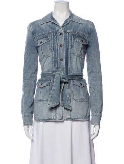 Pre-owned Zimmermann Denim Jacket In Blue