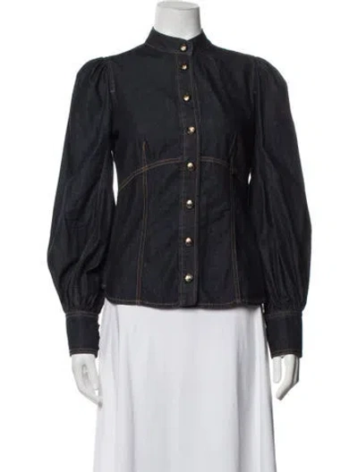 Pre-owned Zimmermann Denim Jacket In Blue