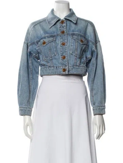 Pre-owned Zimmermann Denim Jacket In Multi